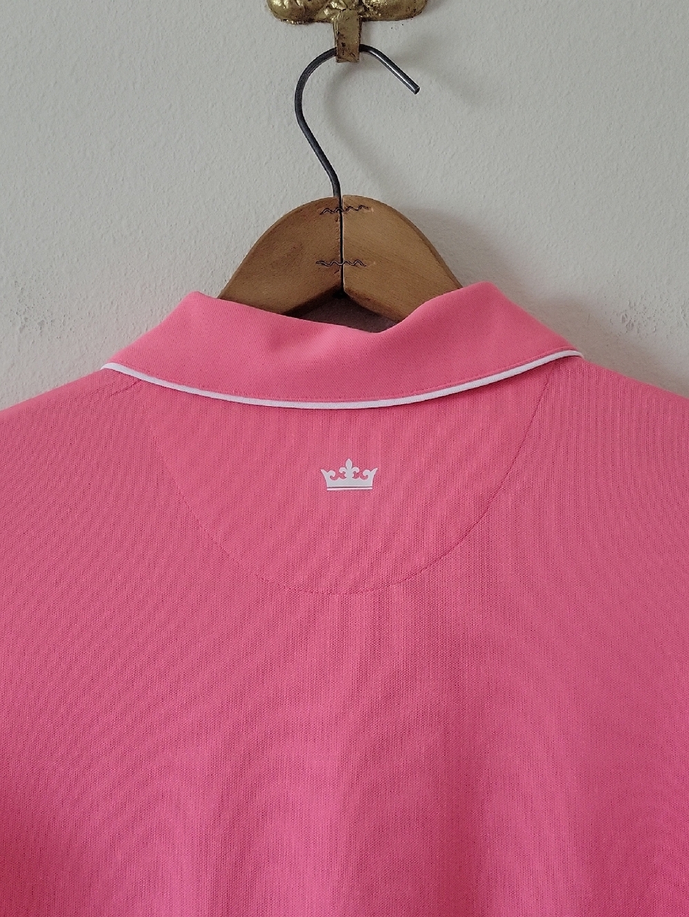 Peter Millar Pink 3/4 Sleeve Polo Size Medium - Picture 4 of 6